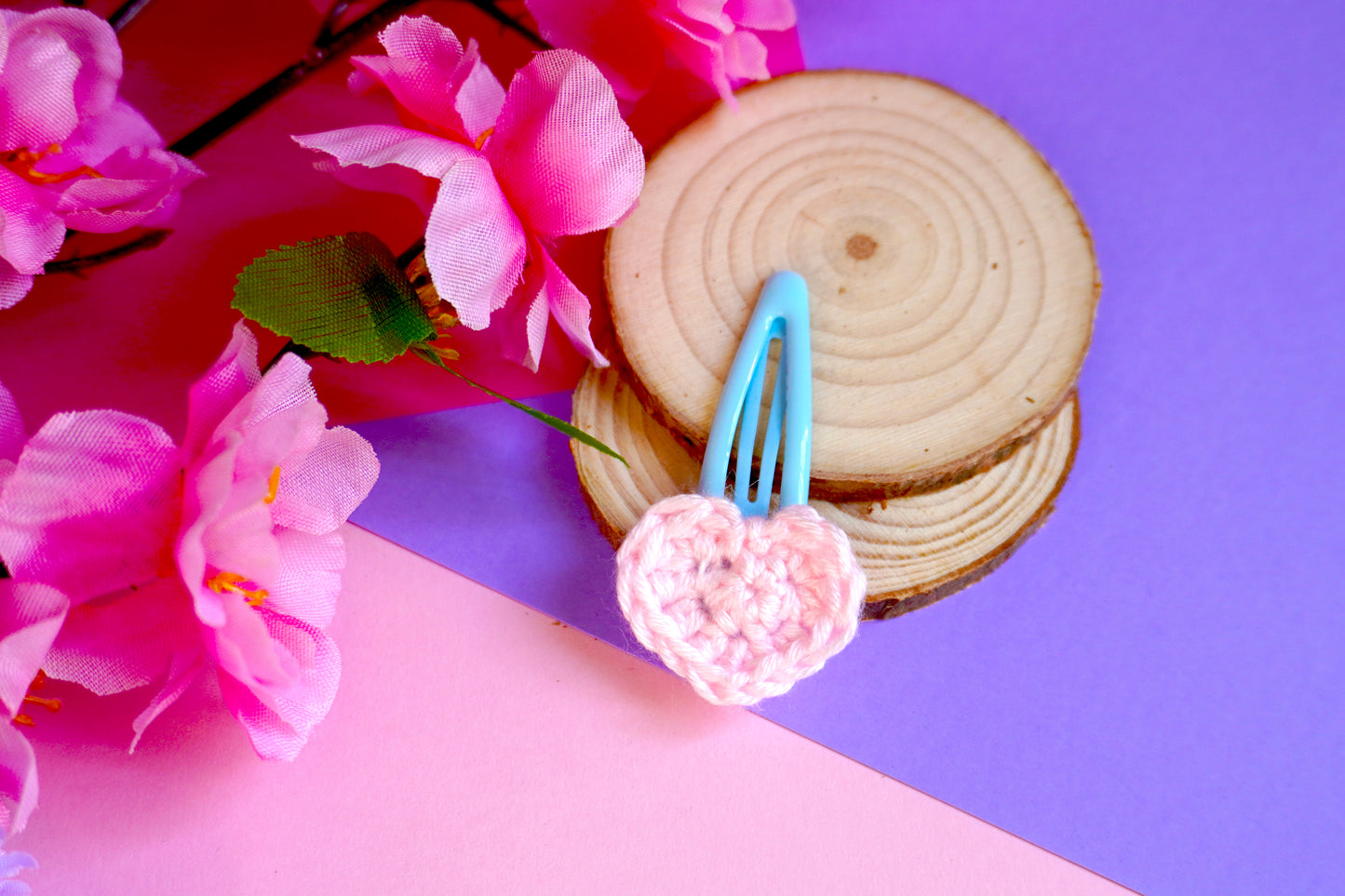 Mollettina Kawaii - Cuore Piccolo Handmade Uncinetto
