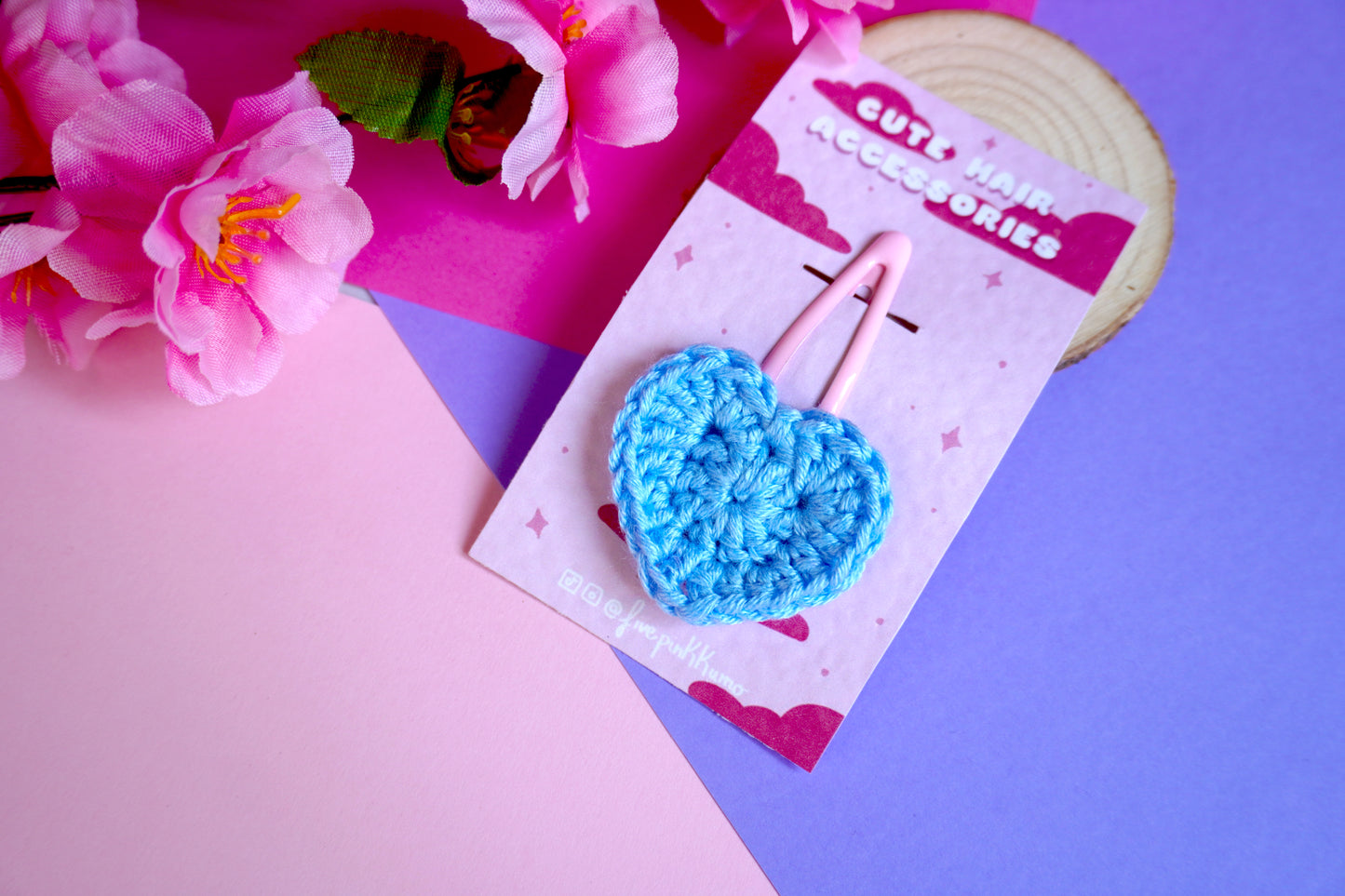 Mollettina Kawaii - Cuore Grande Handmade Uncinetto