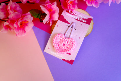 Mollettina Kawaii - Cuore Grande Handmade Uncinetto