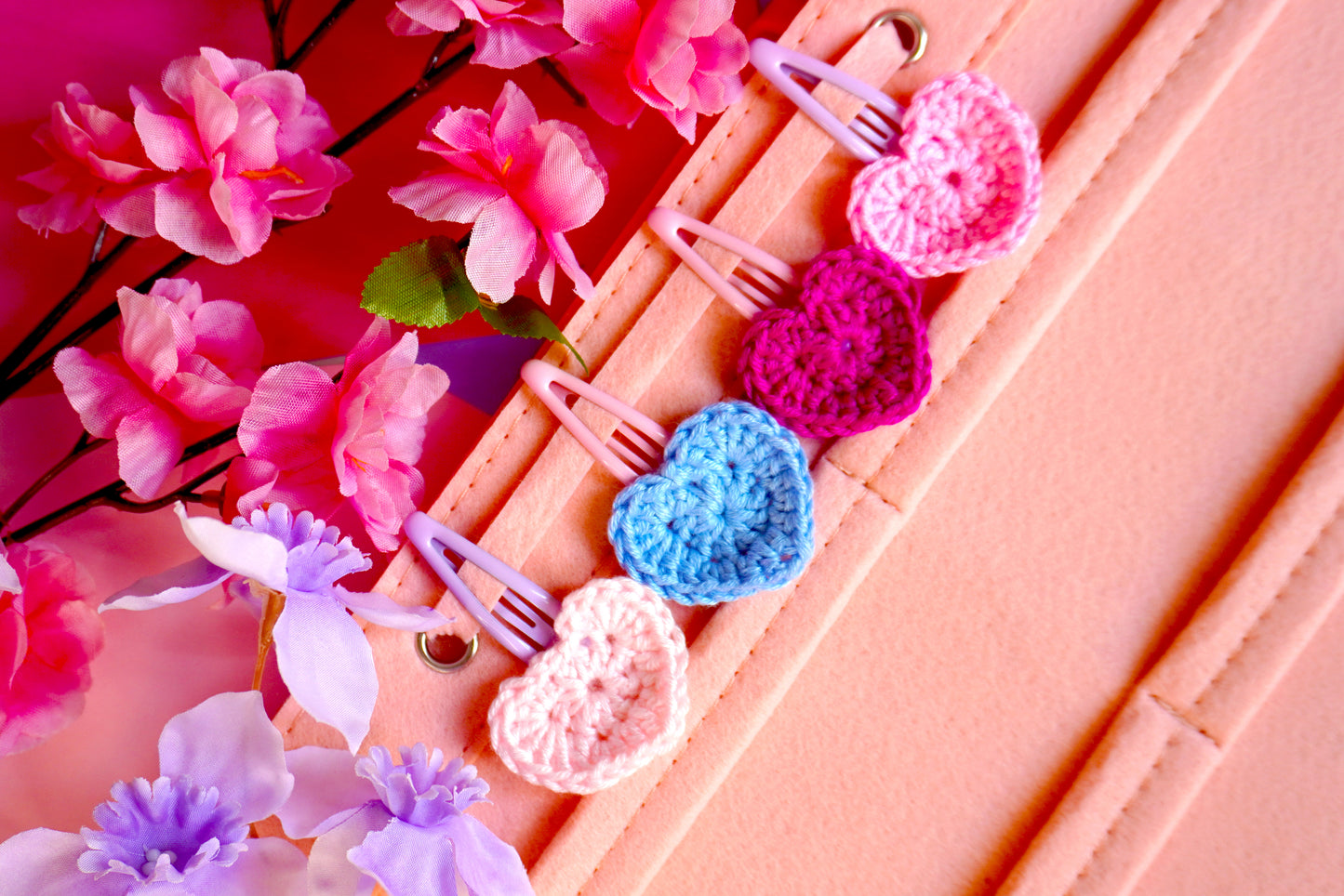 Mollettina Kawaii - Cuore Grande Handmade Uncinetto