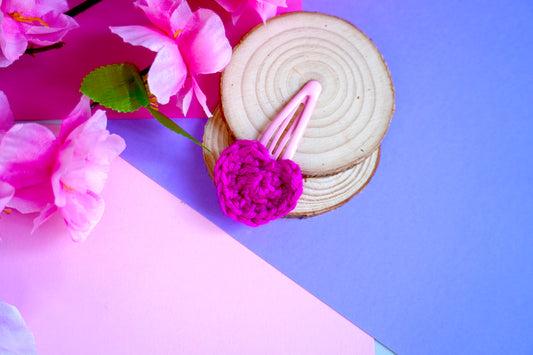 Mollettina Kawaii - Cuore Piccolo Handmade Uncinetto