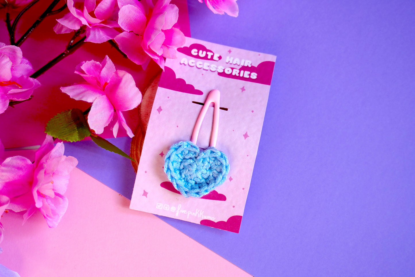 Mollettina Kawaii - Cuore Piccolo Handmade Uncinetto