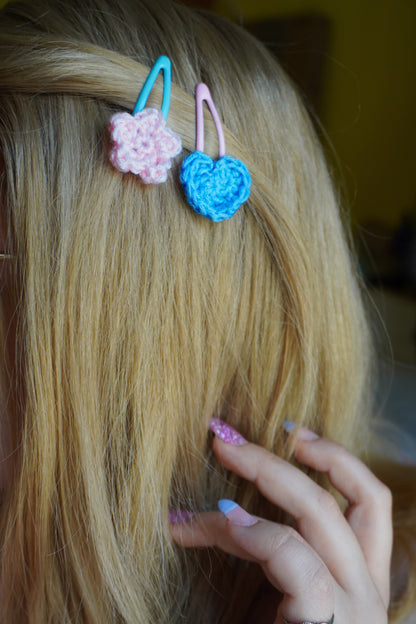Mollettina Kawaii - Fiore Piccolo Handmade Uncinetto