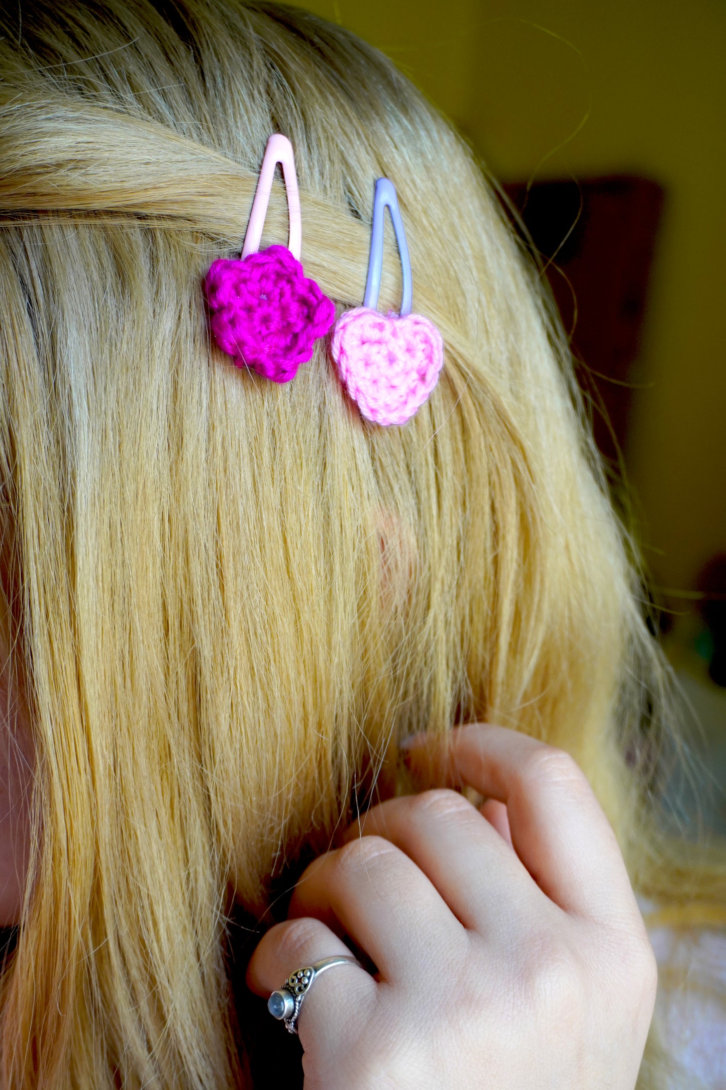 Mollettina Kawaii - Fiore Piccolo Handmade Uncinetto
