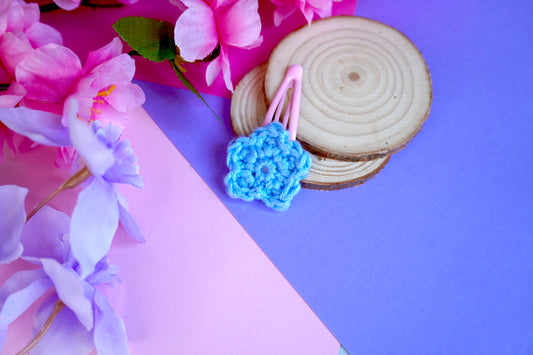 Mollettina Kawaii - Fiore Piccolo Handmade Uncinetto