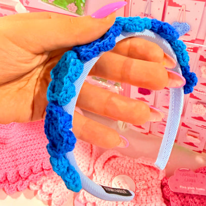 Cerchietto Fiori Uncinetto Kawaii Cottagecore