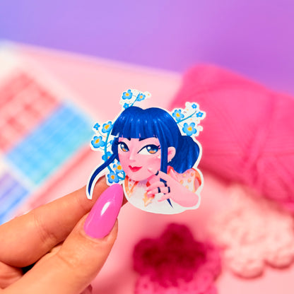 Sticker Zoey KPop Demon Hunters Kawaii Handmade