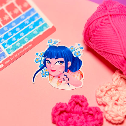 Sticker Zoey KPop Demon Hunters Kawaii Handmade
