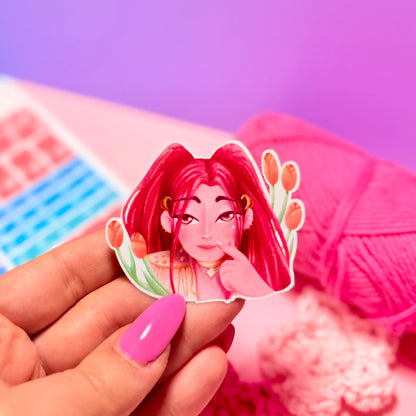 Sticker Mira KPop Demon Hunters Kawaii Handmade