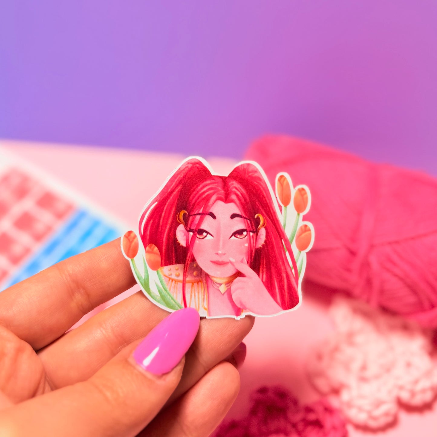 Sticker Mira KPop Demon Hunters Kawaii Handmade
