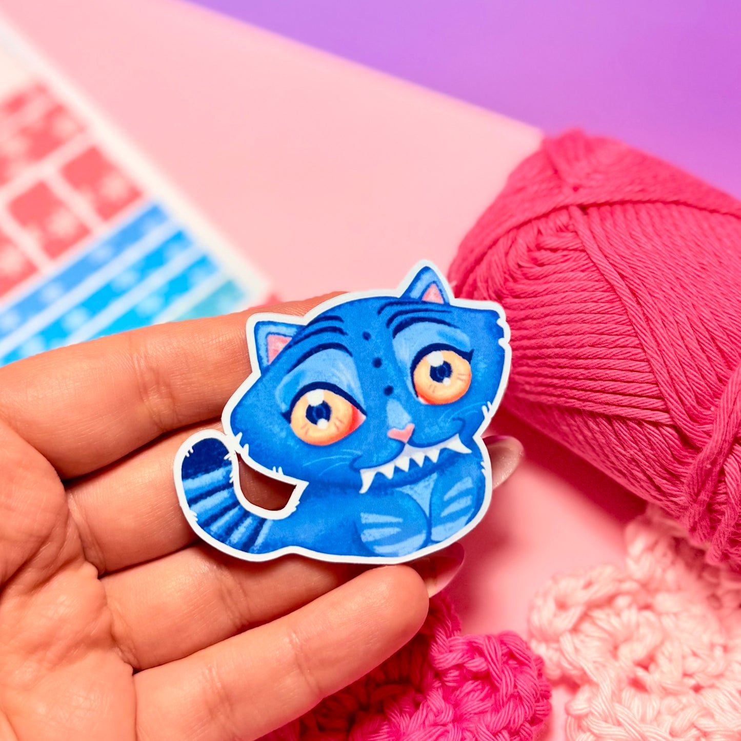 Sticker Derpy Tiger KPop Demon Hunters Kawaii Handmade
