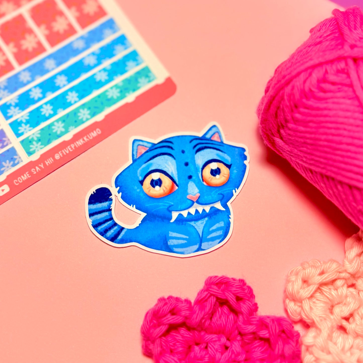 Sticker Derpy Tiger KPop Demon Hunters Kawaii Handmade