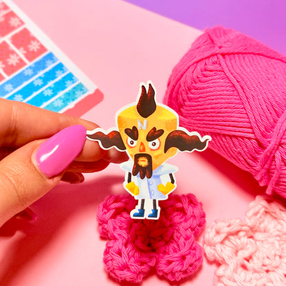 Sticker Doctor Neo Cortex Kawaii Handmade
