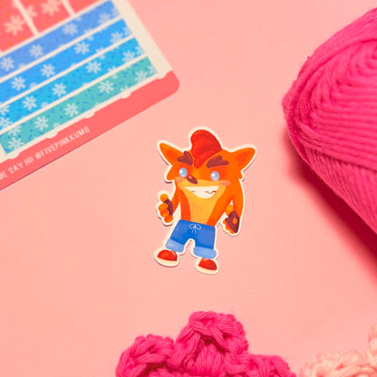 Sticker Crash Bandicoot Kawaii Handmade