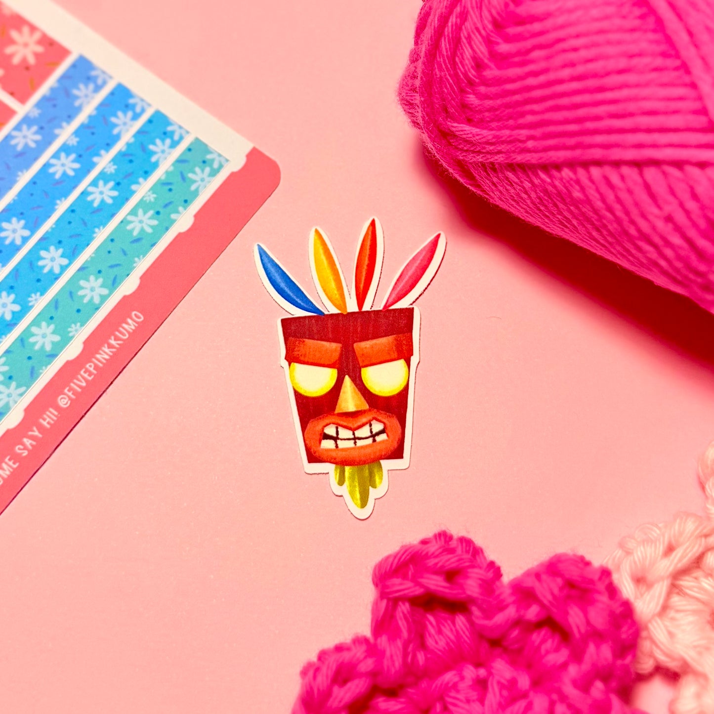 Sticker Aku Aku Kawaii Handmade
