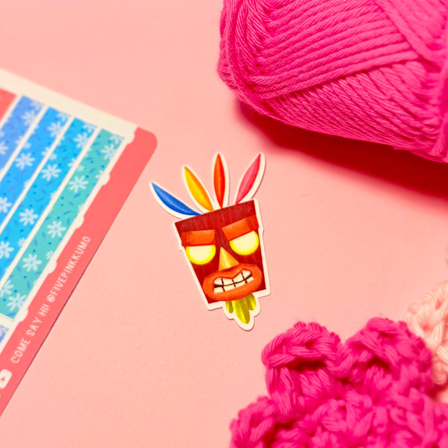 Sticker Aku Aku Kawaii Handmade