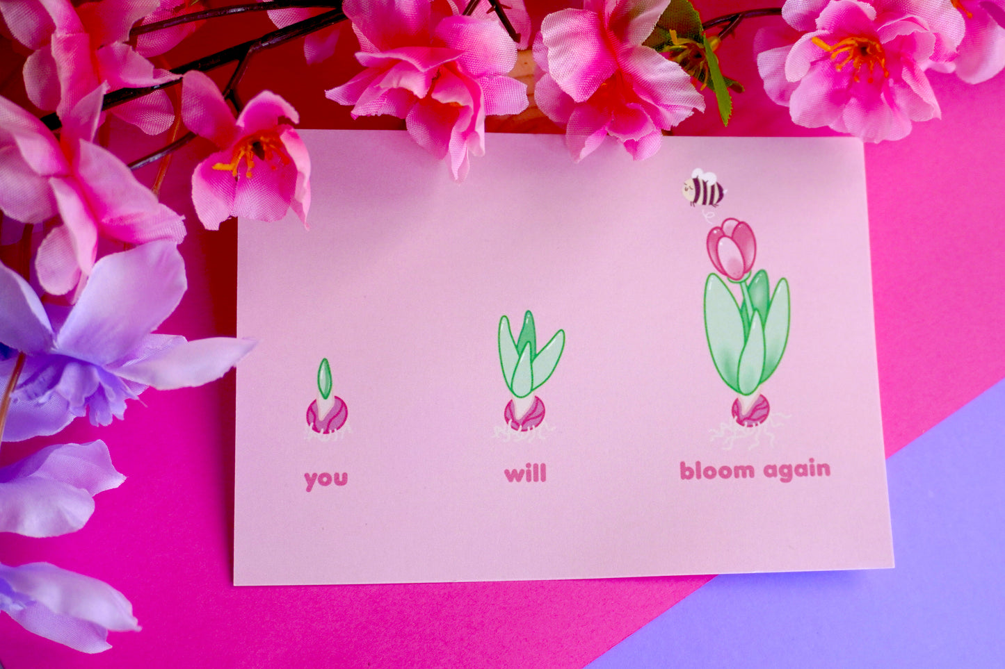 "You Will Bloom Again" print