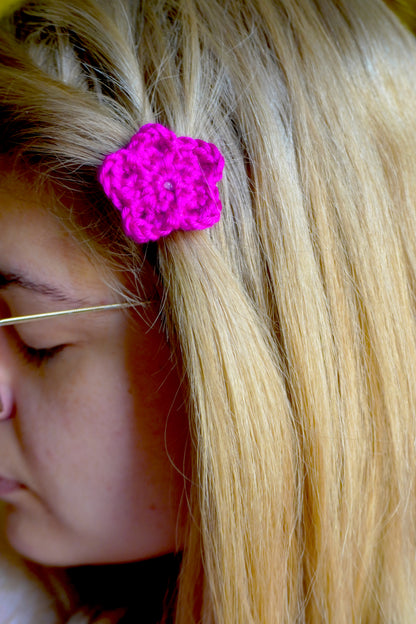 Elastico Kawaii - Fiore Grande Handmade Uncinetto