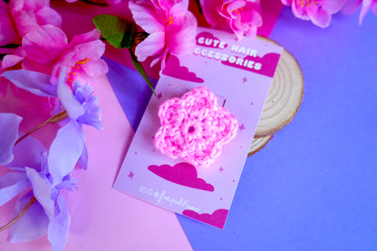 Elastico Kawaii - Fiore Grande Handmade Uncinetto
