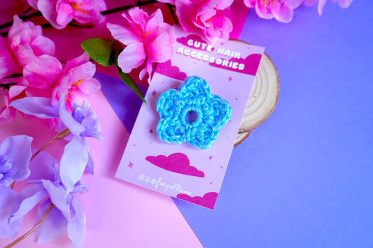 Elastico Kawaii - Fiore Grande Uncinetto Handmade