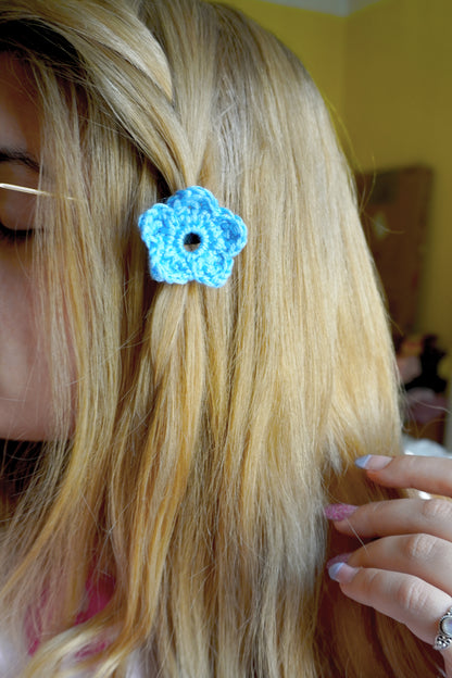 Elastico Kawaii - Fiore Grande Uncinetto Handmade