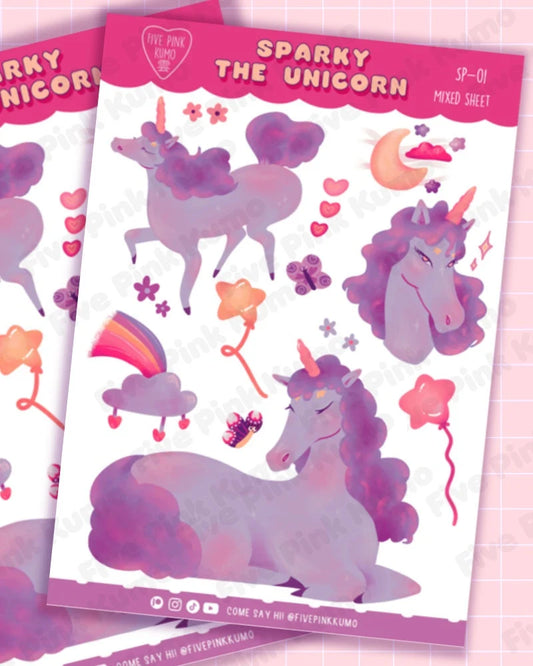 Fogli Adesivi Unicorno Carino Kawaii Unicorno Adesivi per Planner Adesivi magici Kawaii Scrapbooking Foglio Adesivi Unicorno Decorazioni