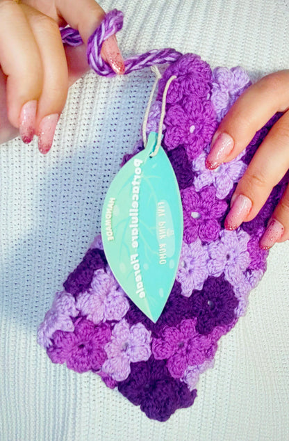 Borsa Portacellulare Uncinetto Handmade Custodia per Smartphone Porta Telefono con Fiori Pochette Artigianale Donna Accessorio Fatto a Mano (Copy)