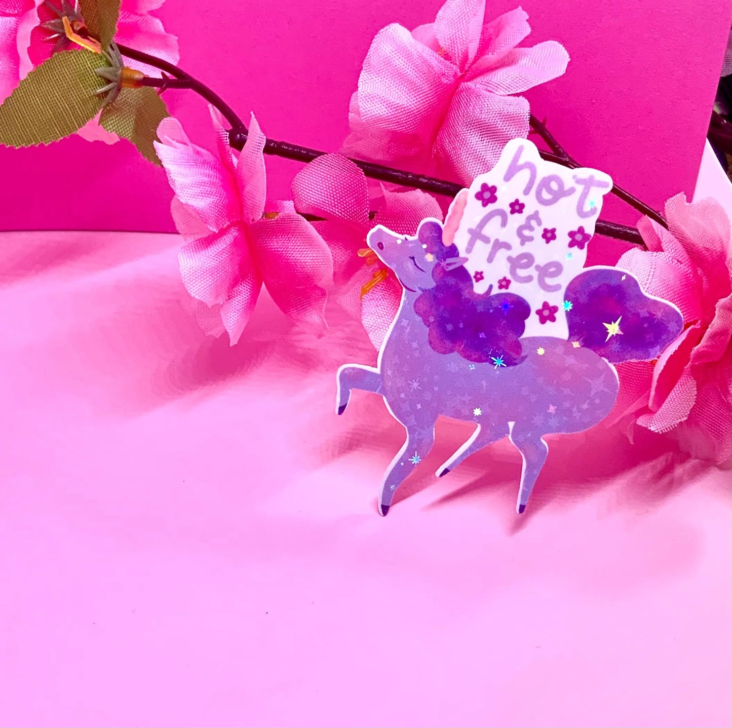 Adesivo Unicorno Glitter Carino con Frase Adesivo Carino Glitter Adesivo Vinile Brillantinato Regalo Unicorno Adesivo Glitter Kawaii