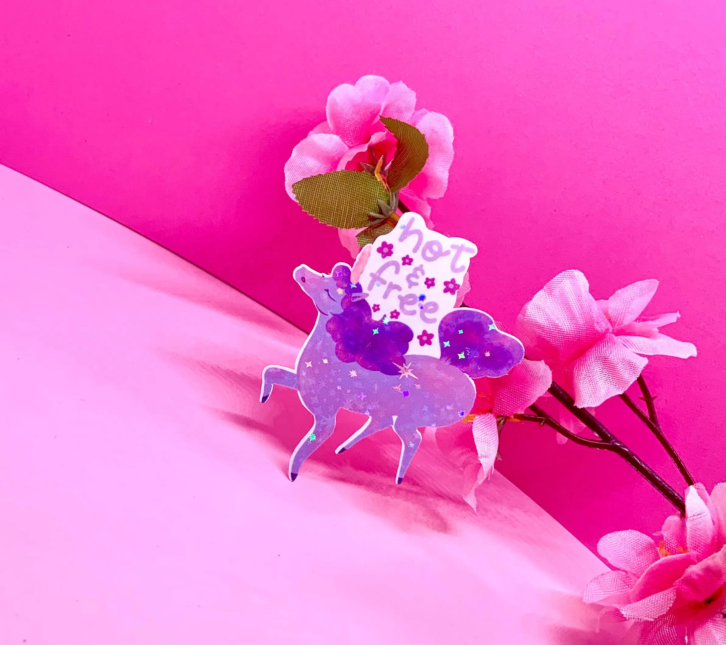 Adesivo Unicorno Glitter Carino con Frase Adesivo Carino Glitter Adesivo Vinile Brillantinato Regalo Unicorno Adesivo Glitter Kawaii