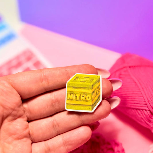 Adesivo Scatola Nitro Crash Bandicoot Kawaii Handmade