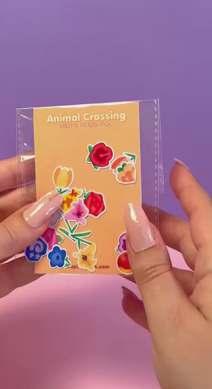 Pacco di 14 adesivi decorativi Animal Crossing