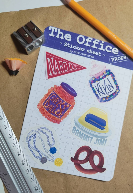 The office US set di adesivi con oggetti di scena memorabili - The office merchandise